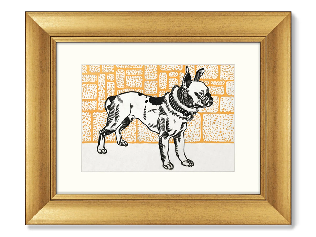 Набор из 2-х репродукций картин в раме Greyhound & Pitbull Terrier, 1912г. 635596