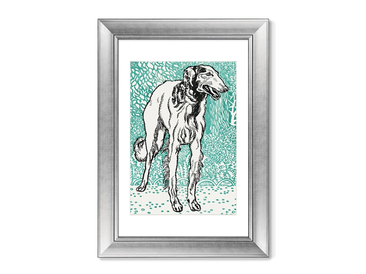 Набор из 2-х репродукций картин в раме Greyhounds, 1912г. 635597
