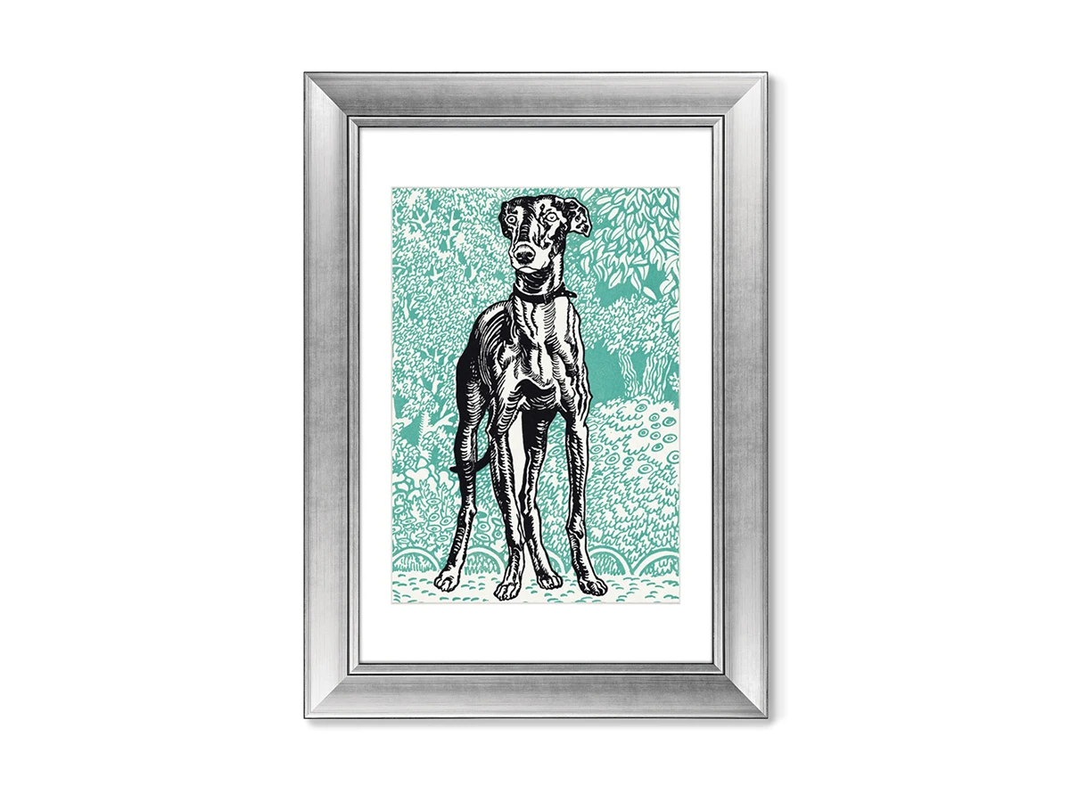 Набор из 2-х репродукций картин в раме Greyhounds, 1912г. 635597