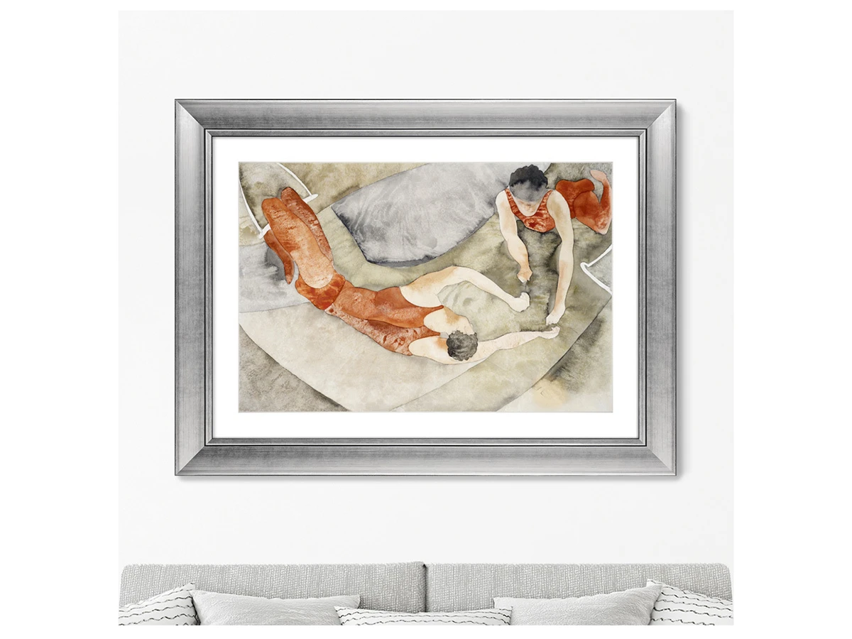 Репродукция картины в раме Two Trapeze Performers in Red, 1917г. 635600  - фото 3