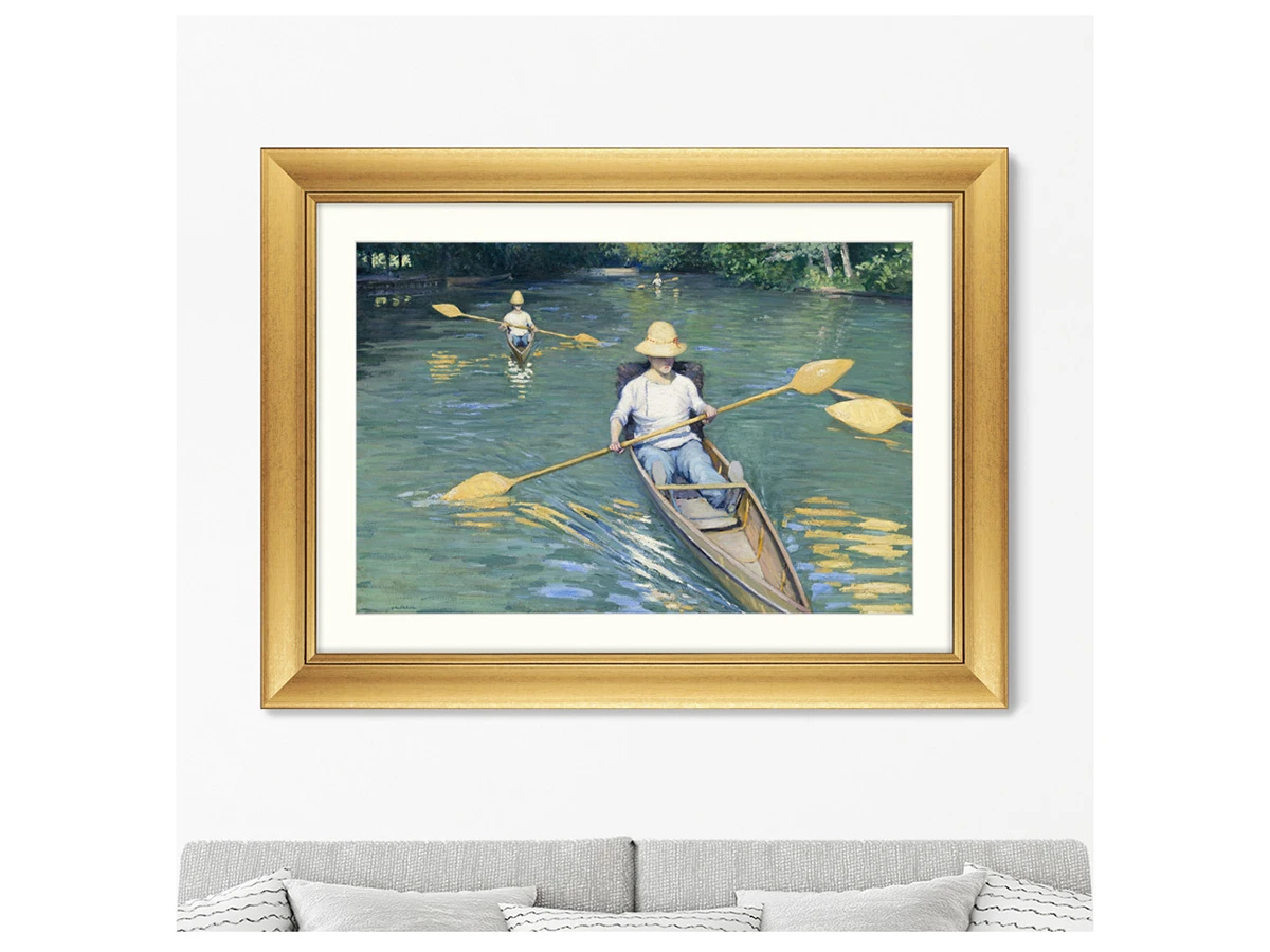 Репродукция картины в раме Skiffs on the Yerres, 1877г. 635602  - фото 3