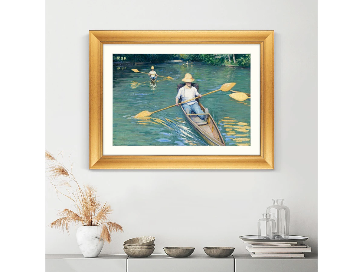 Репродукция картины в раме Skiffs on the Yerres, 1877г. 635602  - фото 6