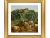 Репродукция картины в раме Village on the Island of Ischia, 1826г.