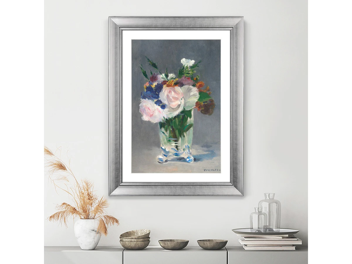 Репродукция картины в раме Flowers in a Crystal Vase, 1882г. 635613  - фото 7