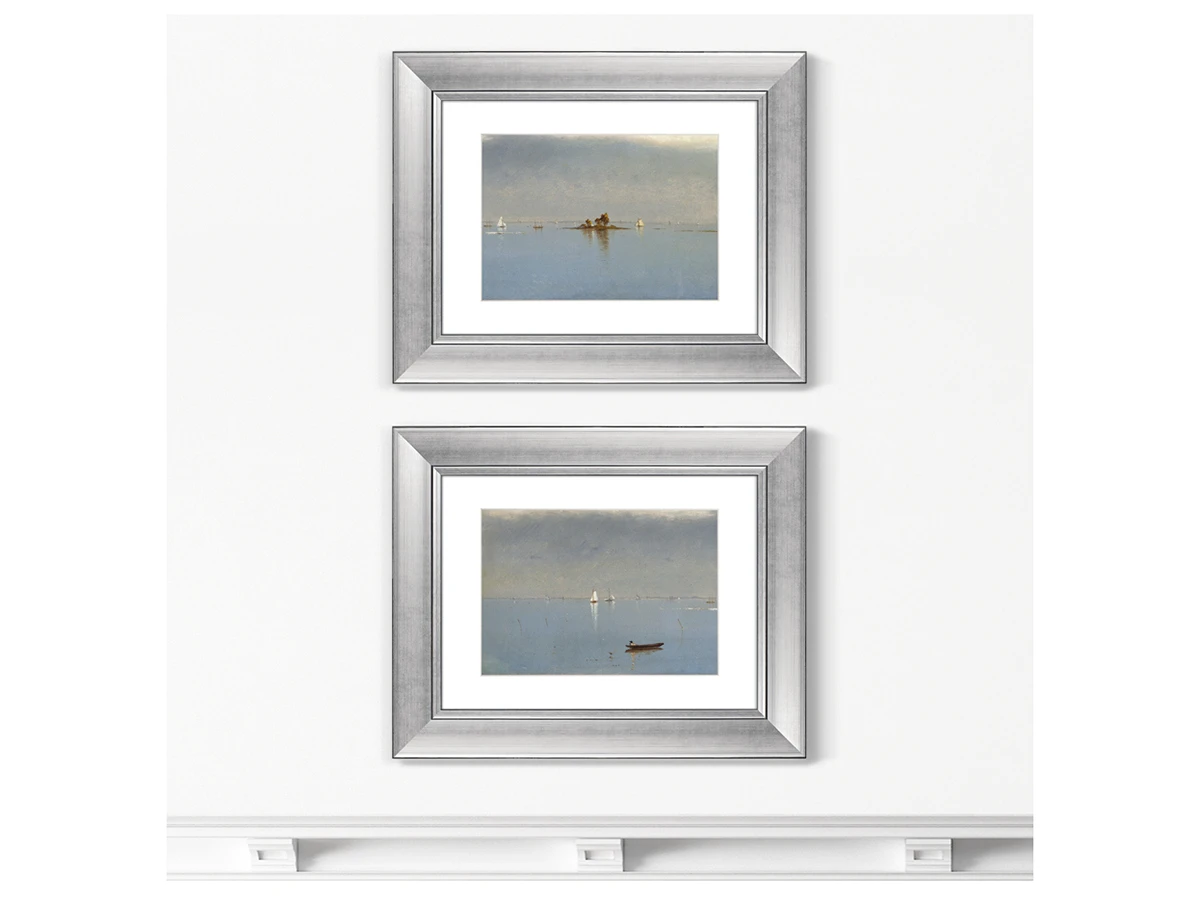 Набор из 2-х репродукций картин в раме Passing off of the Storm, 1872г. 635616  - фото 4