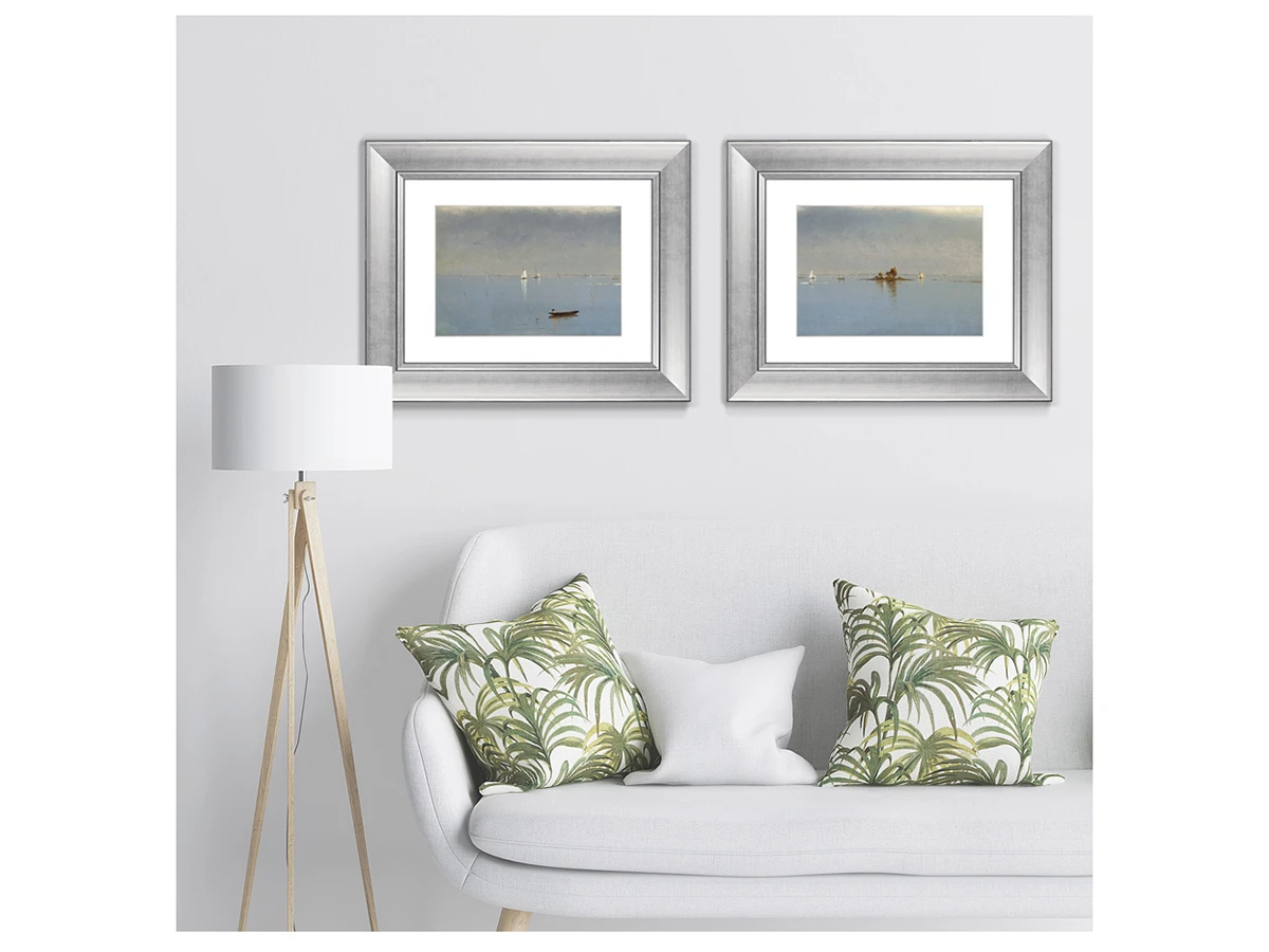 Набор из 2-х репродукций картин в раме Passing off of the Storm, 1872г. 635616  - фото 5