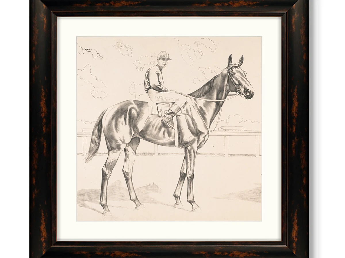 Набор из 2-х репродукций картин в раме Two riders, 1907г. 635622  - фото 1