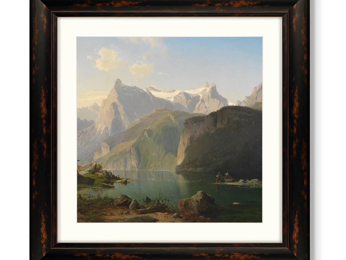 Набор из 2-х репродукций картин в раме Fjord landscape, 1892г. 635624