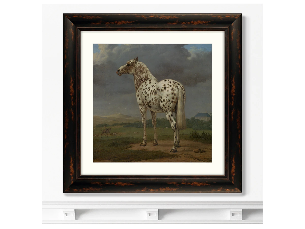 Репродукция картины в раме The Piebald Horse, 1654г. 635631  - фото 3