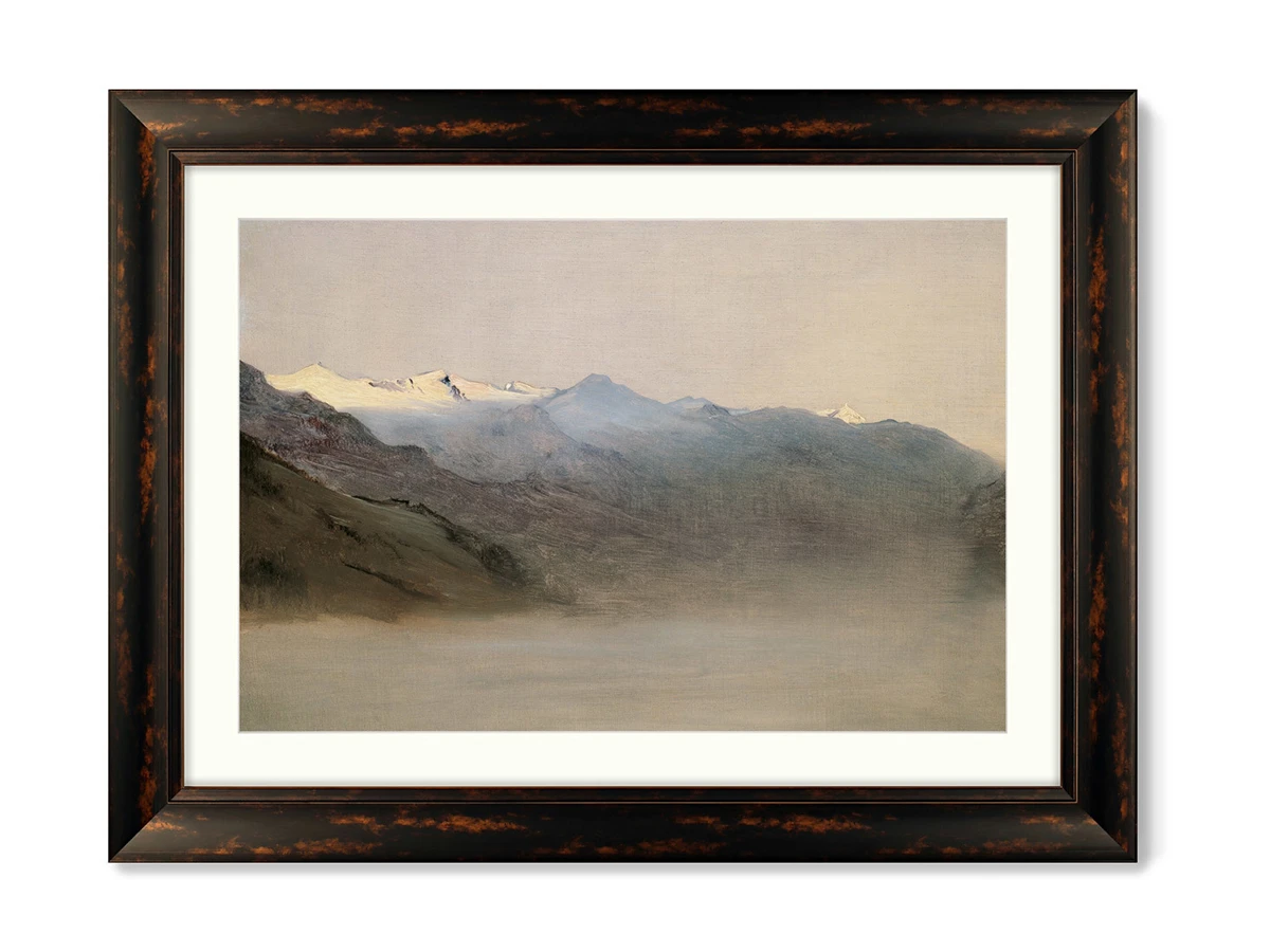 Репродукция картины в раме Долина Гаштайн в тумане, 1877г. 635644