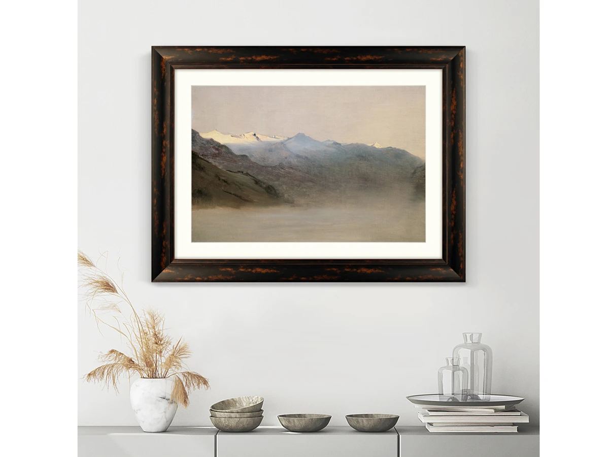 Репродукция картины в раме Долина Гаштайн в тумане, 1877г. 635644