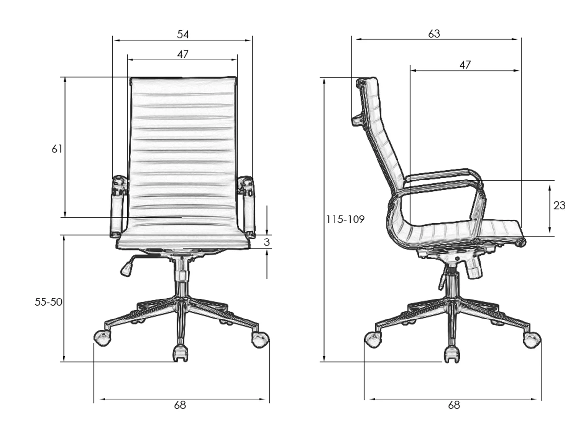 Офисное кресло для руководителей CLARK SIMPLE 892184  - фото 9
