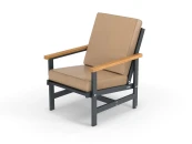 Кресло алюминиевое с деревянными подлокотниками Scandi 896543