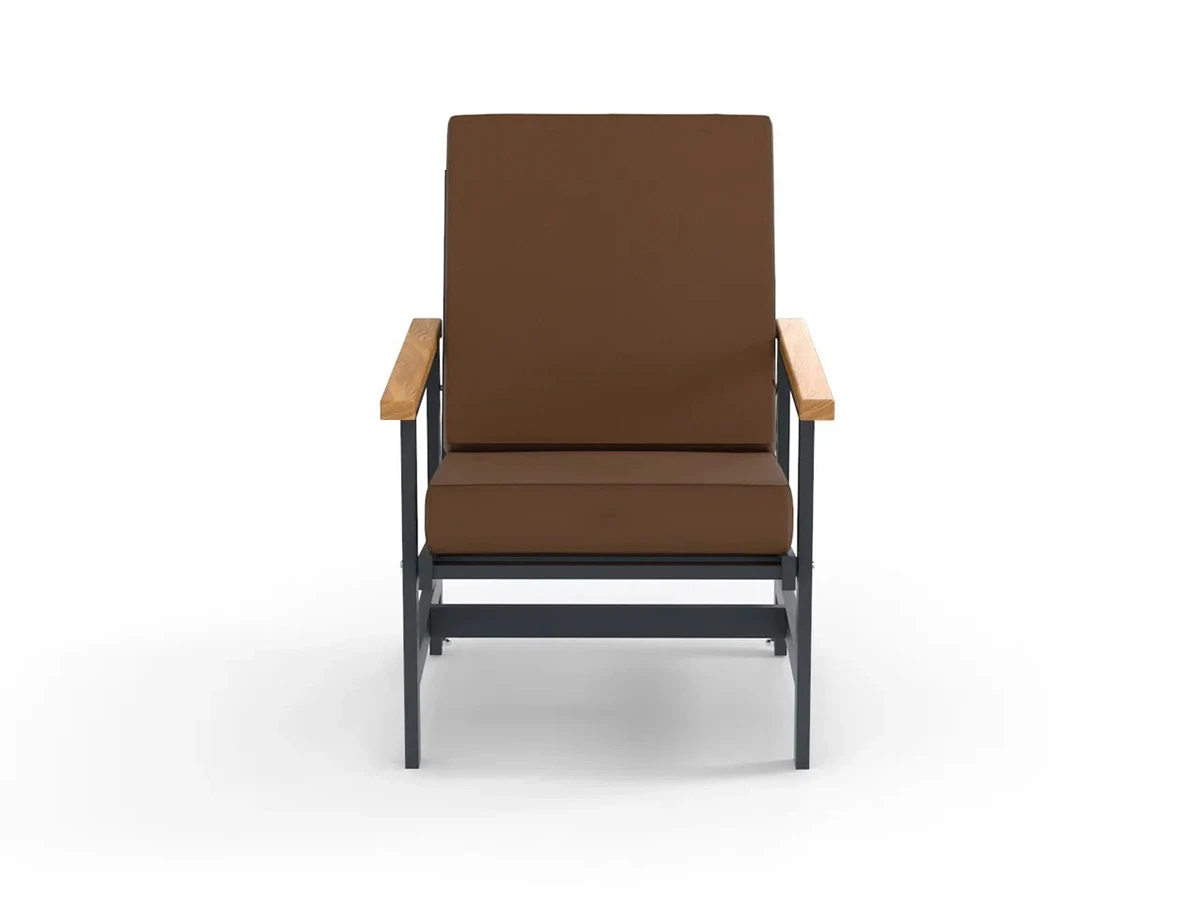 Кресло алюминиевое с деревянными подлокотниками Scandi 896545  - фото 3