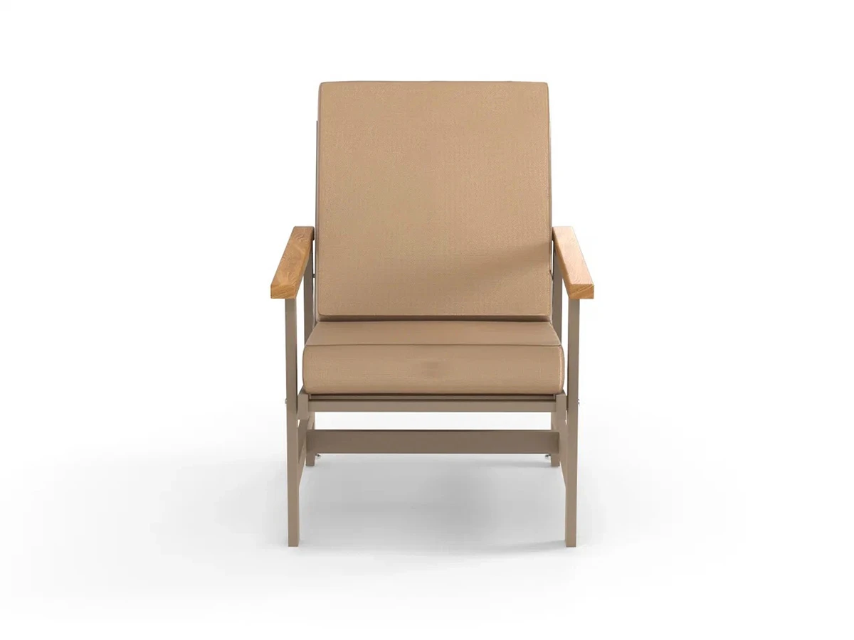 Кресло алюминиевое с деревянными подлокотниками Scandi 896550  - фото 3