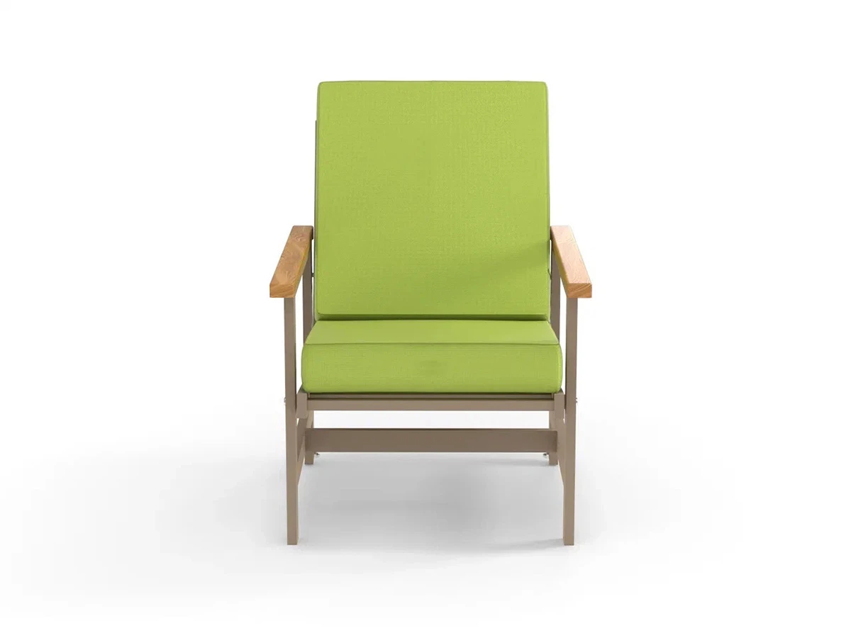 Кресло алюминиевое с деревянными подлокотниками Scandi 896552  - фото 3