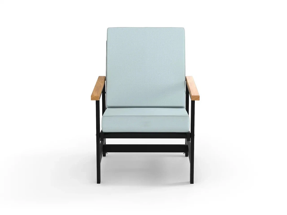 Кресло алюминиевое с деревянными подлокотниками Scandi 896574  - фото 3
