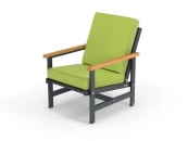 Кресло алюминиевое с деревянными подлокотниками Scandi 896575