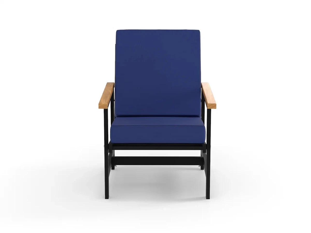 Кресло алюминиевое с деревянными подлокотниками Scandi 896580  - фото 3