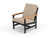 Кресло алюминиевое с деревянными подлокотниками Scandi 896582