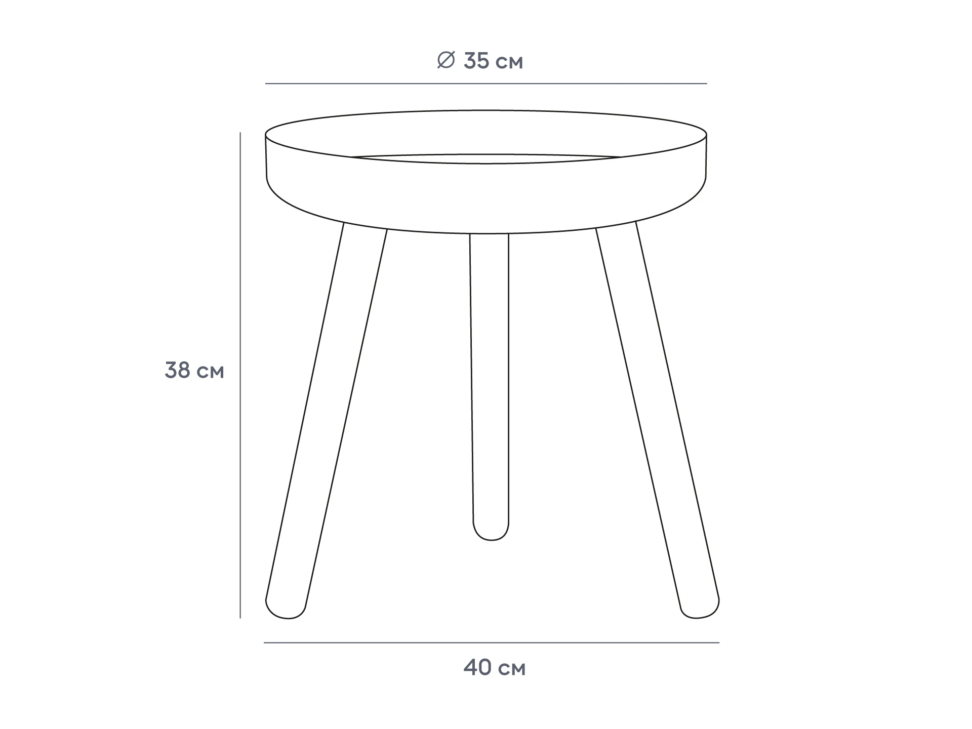 Столик журнальный Solo D35 902047  - фото 6