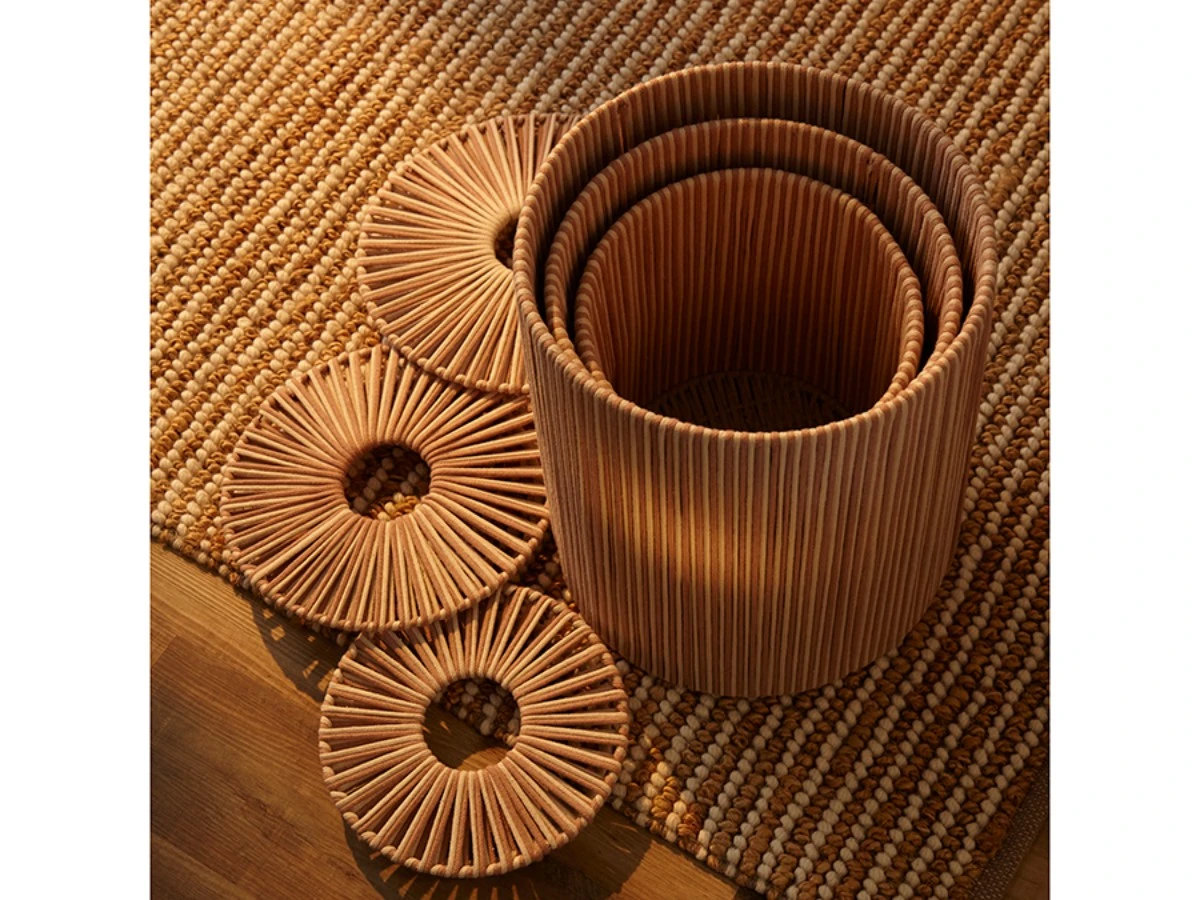 Корзина плетеная Dholak Beige Ethnic 902620  - фото 5