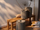 Корзина плетеная Dholak Grey Ethnic