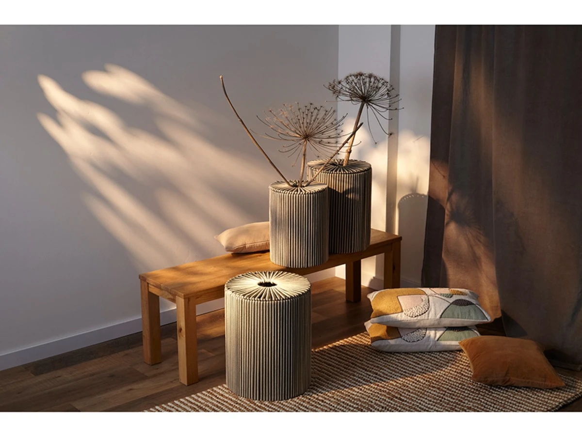 Корзина плетеная Dholak Grey Ethnic 902642