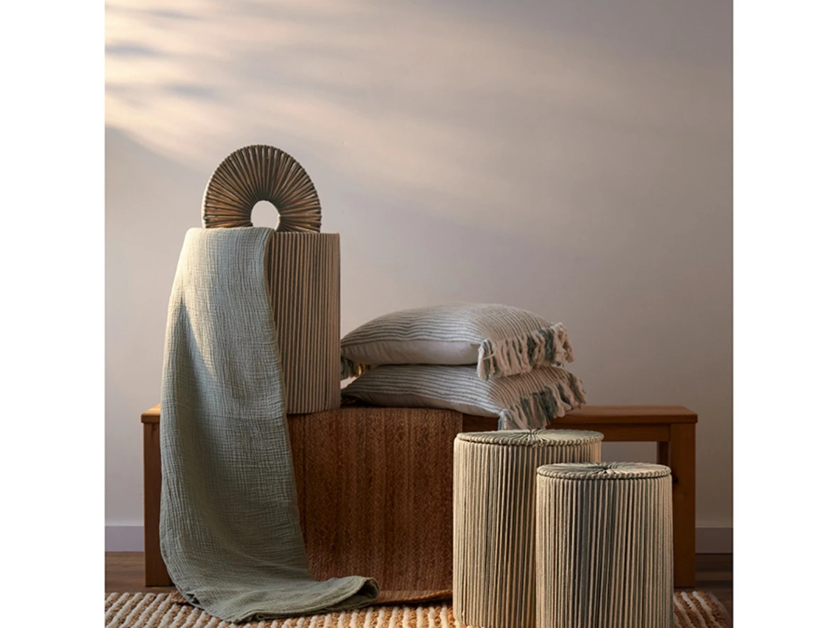 Корзина плетеная Dholak Mint Ethnic 902670  - фото 5