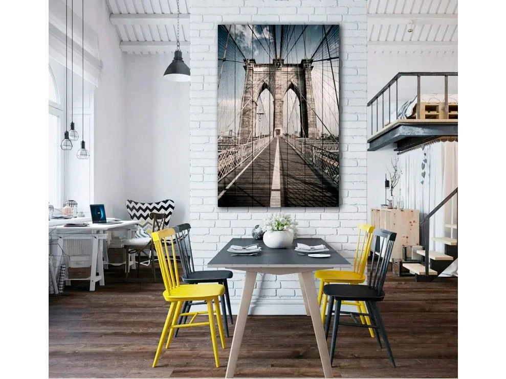 Картина на дереве Бруклинский мост 80х120 см 637702  - фото 3