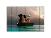 Картина на дереве Дружба 60х90 см