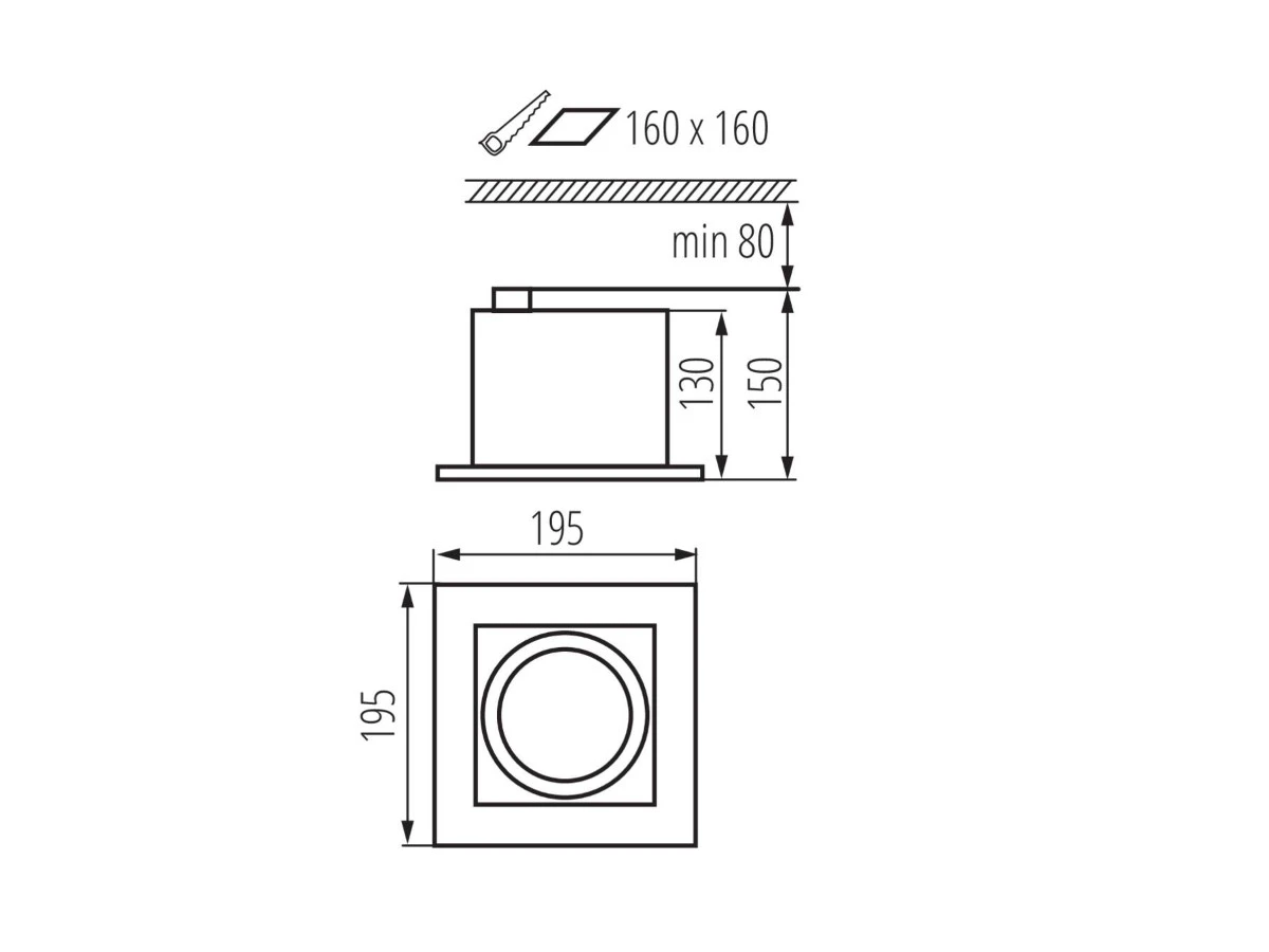 Точечный светильник MATEO ES DLP-150-B 906699  - фото 4