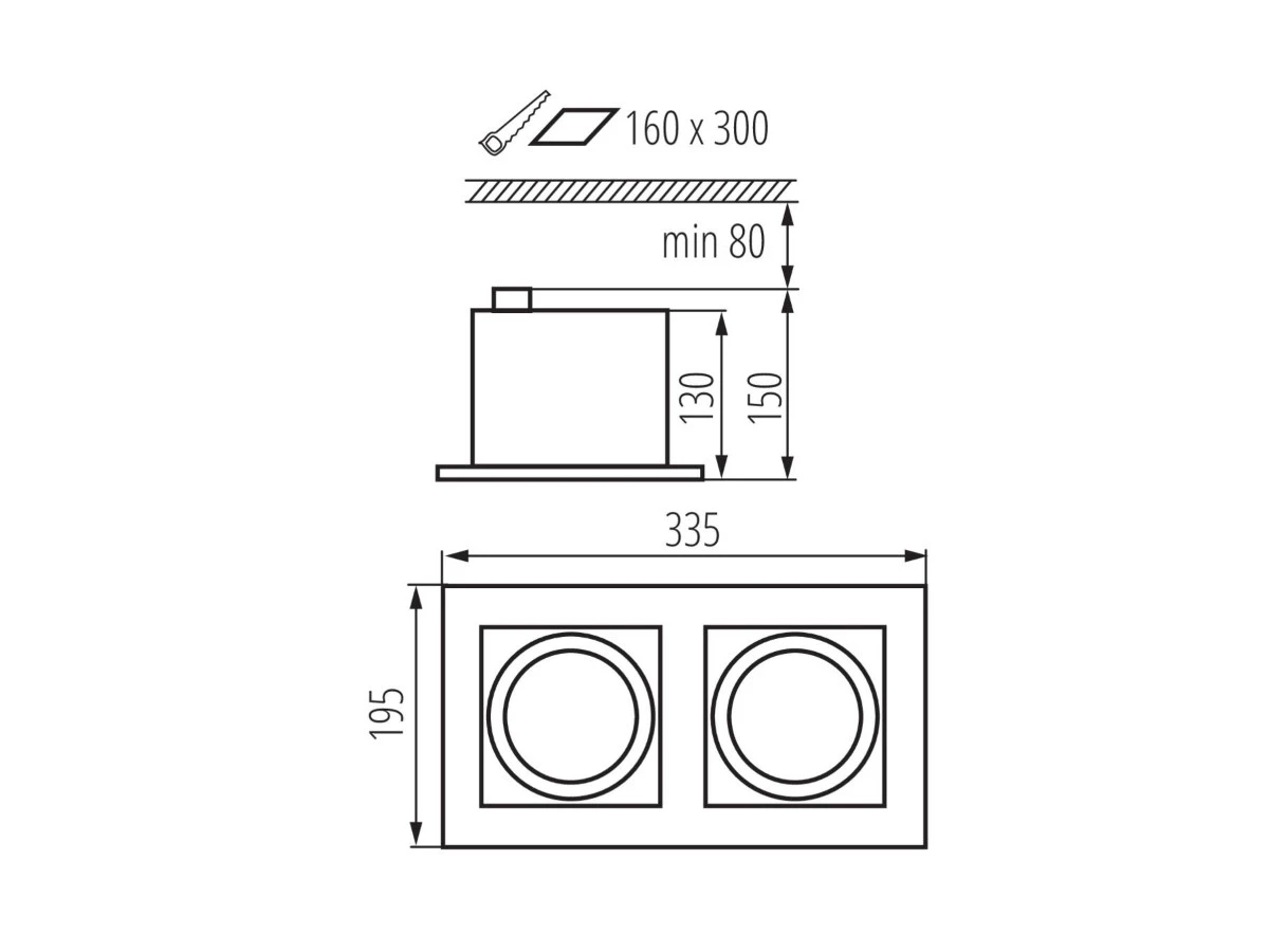 Точечный светильник MATEO ES DLP-250-B 906722  - фото 4