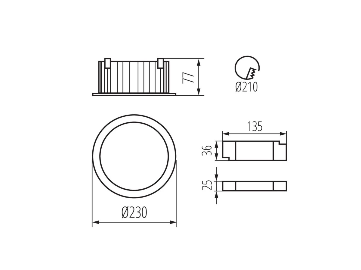 Точечный светодиодный светильник TIBERI PRO 40W-940-B 906835