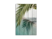 Картина на дереве Лист пальмы 40х60 см