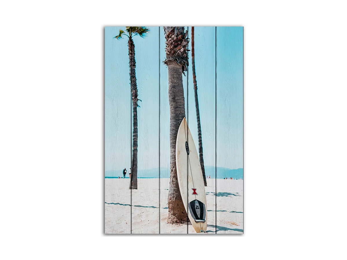 Картина на дереве Доска для серфинга 40х60 см 637976  - фото 1