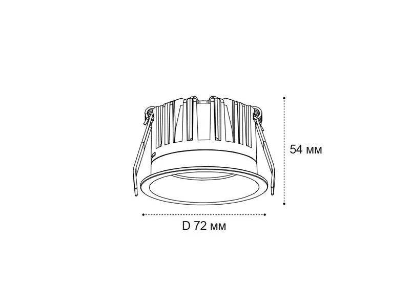 Встраиваемый светодиодный светильник 907333  - фото 6