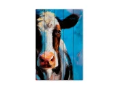 Картина на дереве Корова 80х120 см