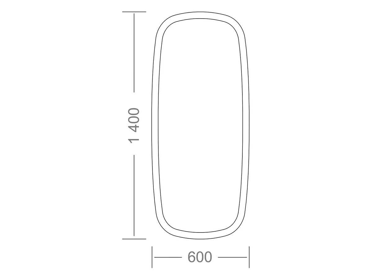 Настенное зеркало BASE WOOD 907498