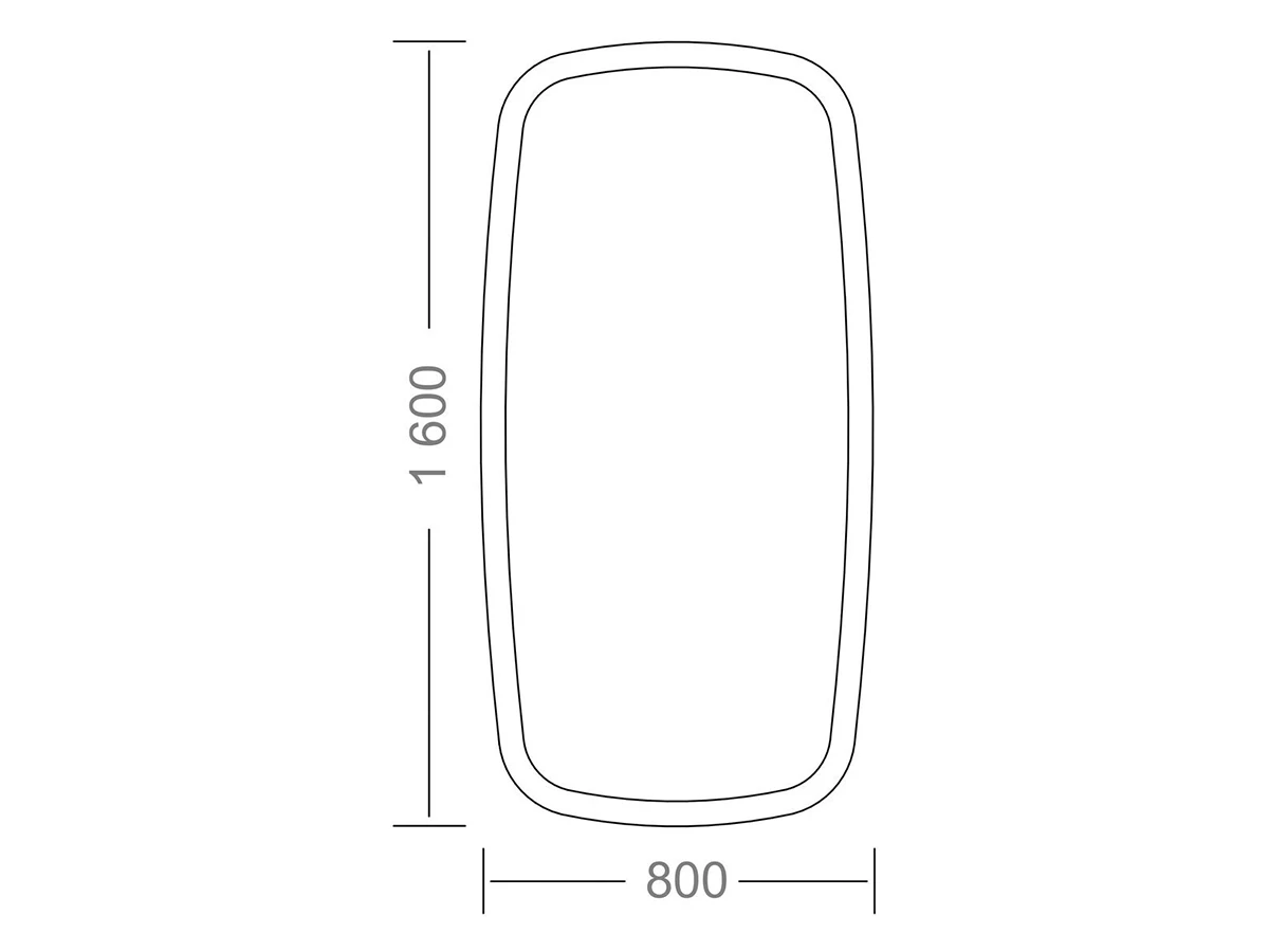 Настенное зеркало BASE WOOD 907505