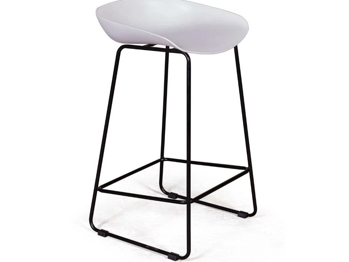 Стул полубарный Leo пластик белый 908399  - фото 5