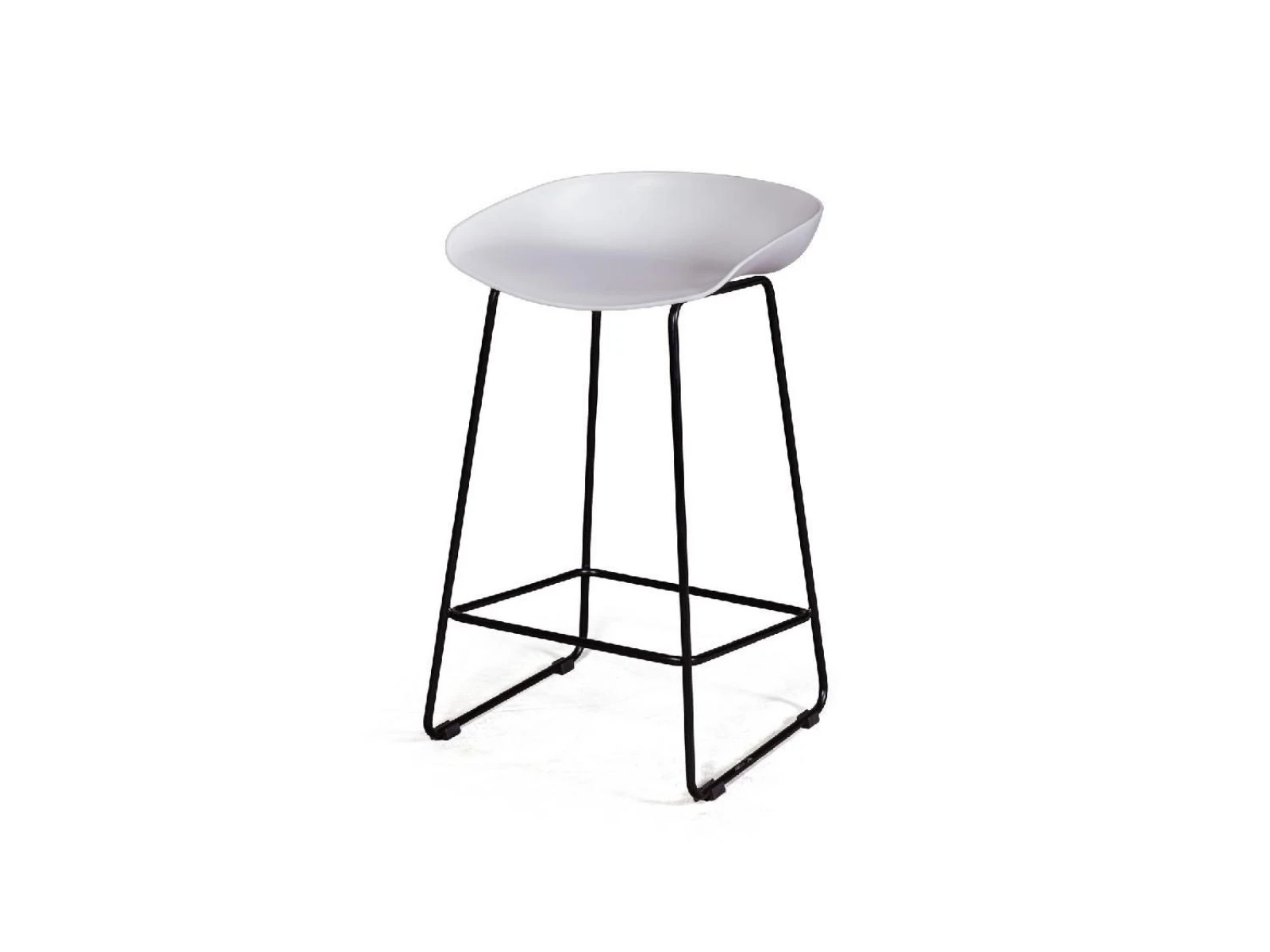 Стул полубарный Leo пластик белый 908399  - фото 1