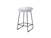 Стул полубарный Leo пластик белый