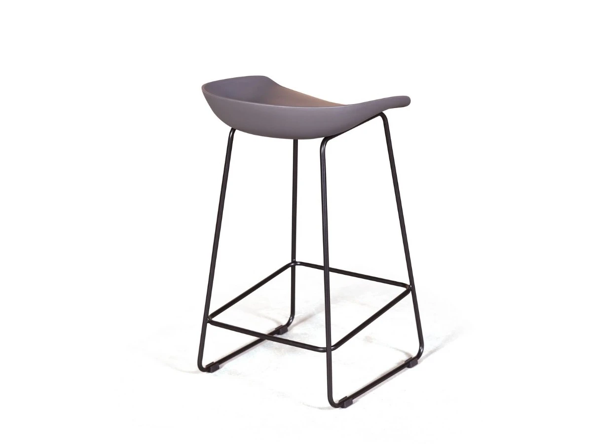 Стул полубарный Leo пластик серый 908411  - фото 6