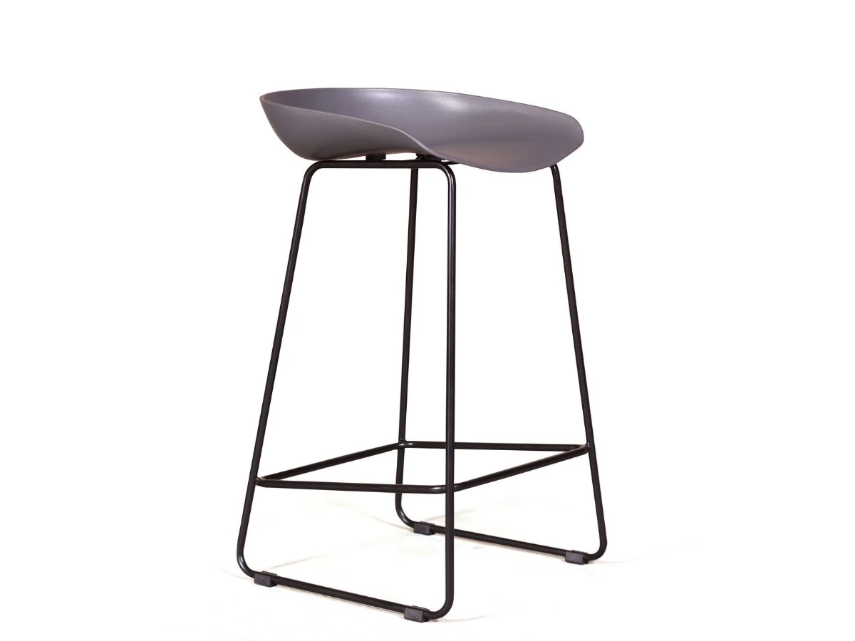 Стул полубарный Leo пластик серый 908411  - фото 9