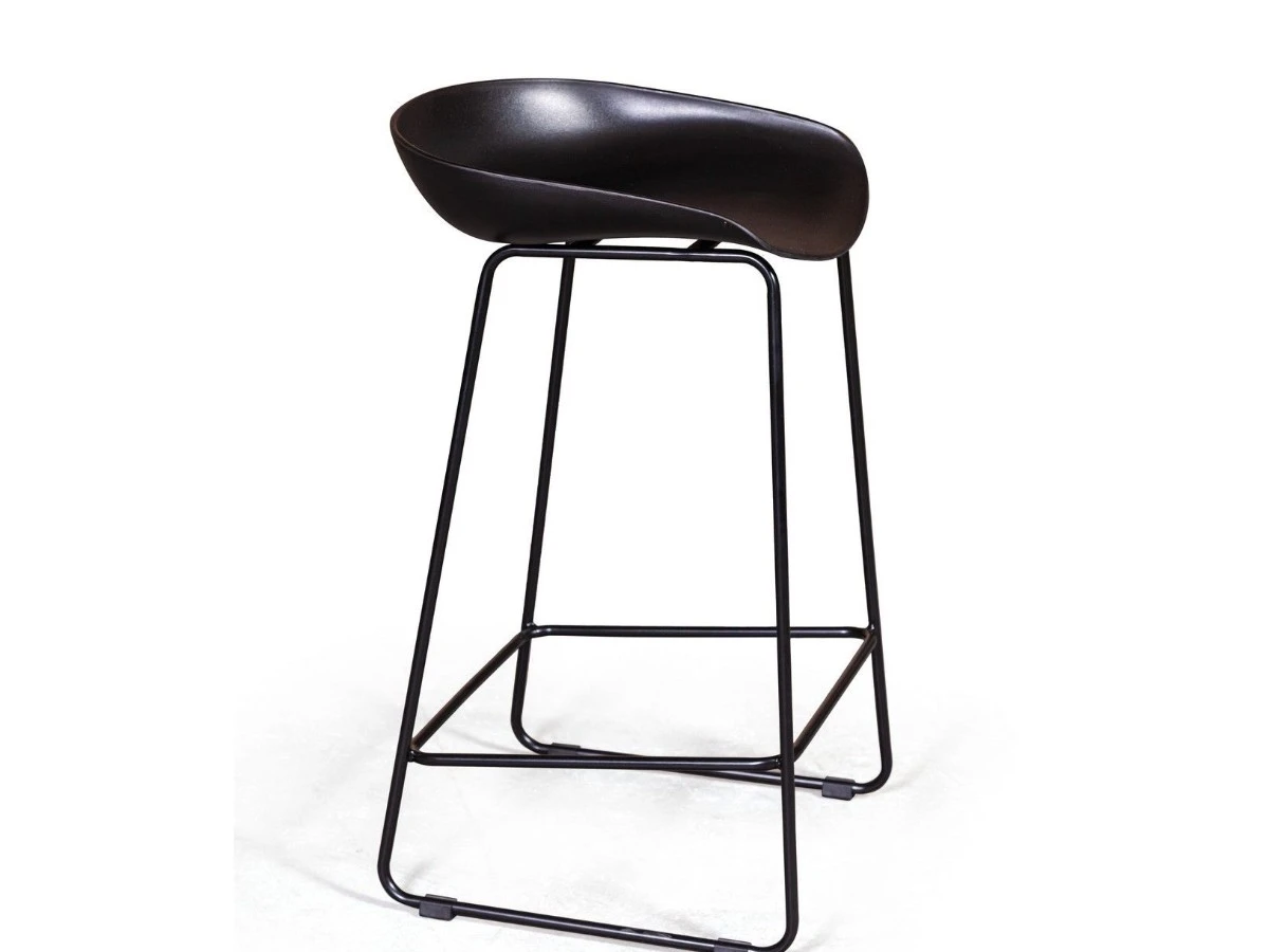 Стул полубарный Leo пластик черный 908420  - фото 4