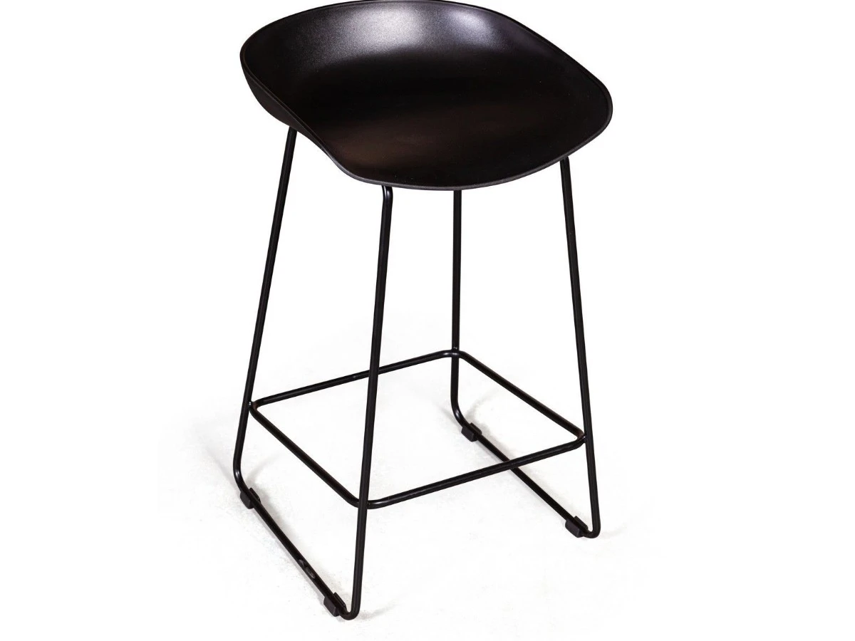 Стул полубарный Leo пластик черный 908420  - фото 6