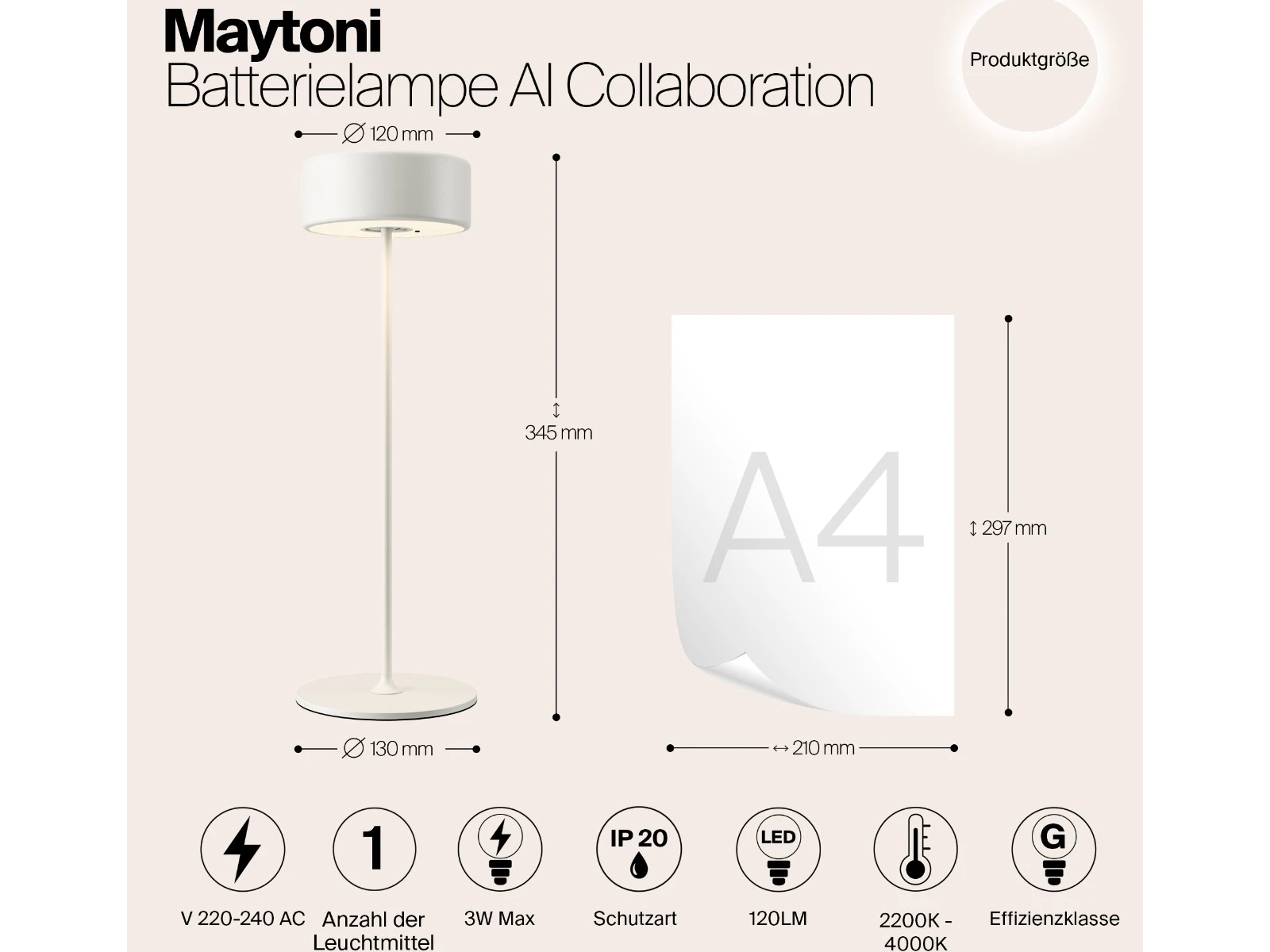 Аккумуляторный светильник AI Collaboration 915087  - фото 5