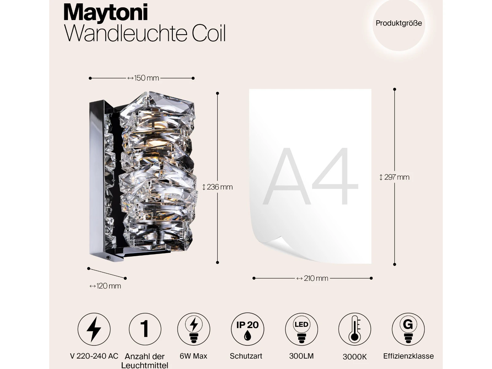 Настенный светильник (бра) Coil 915216  - фото 5