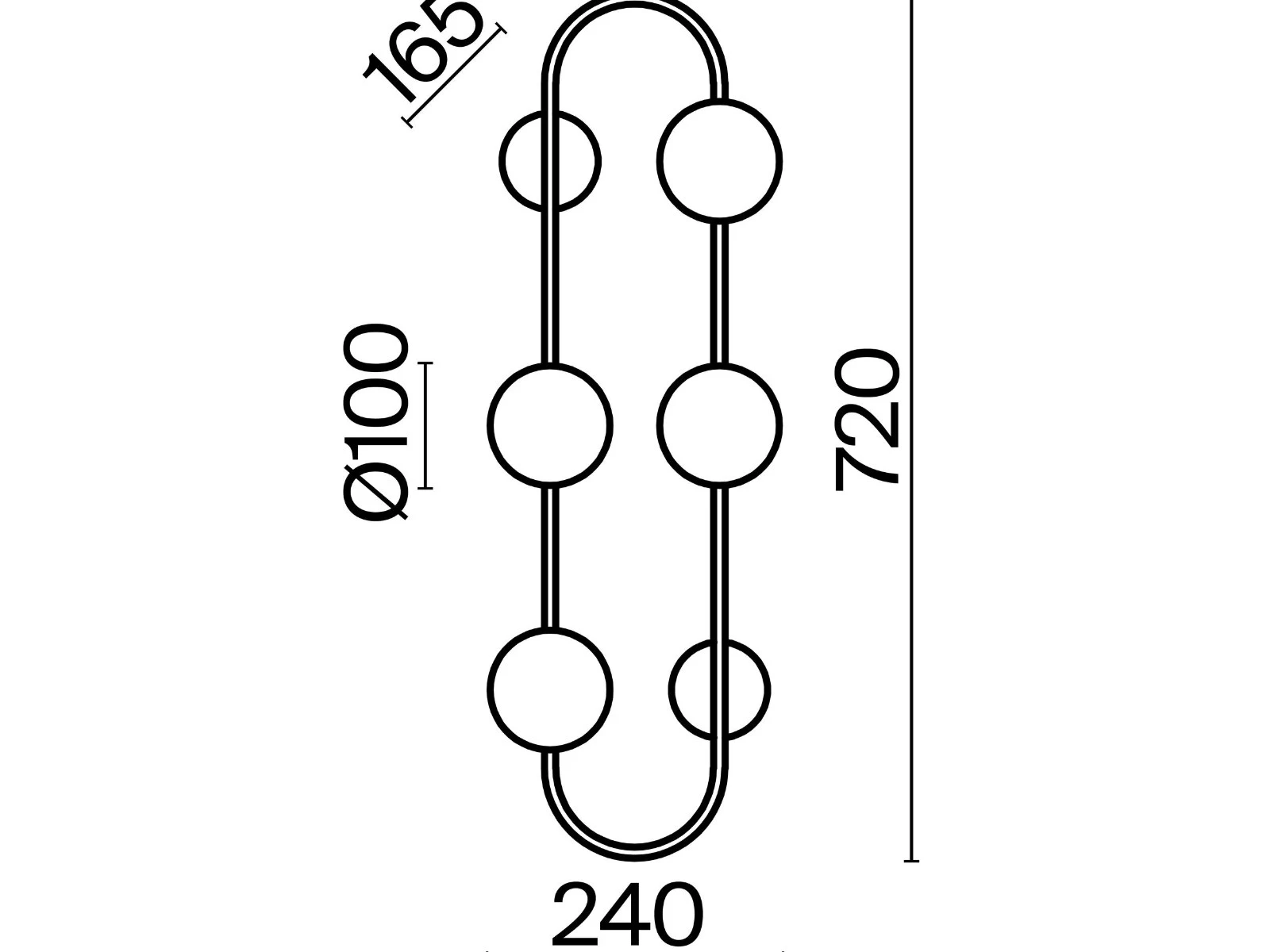 Настенный светильник (бра) Inversion 915333